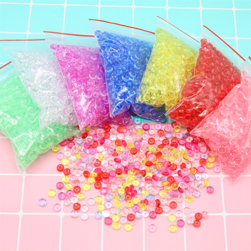 Colorful Addition Fishbowl Beads For Slime Balls Charms Supplies Slimes Accessories Craft Putty Diy Filler Toys For Children