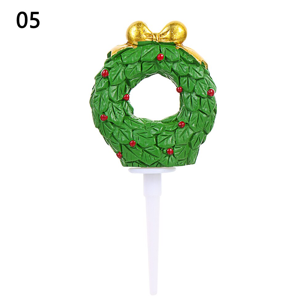 Goudkleurige hertengeweien van acryl cupcake toppers, vrolijke kerstversiering van acryl voor een feesttaart.: Pruim