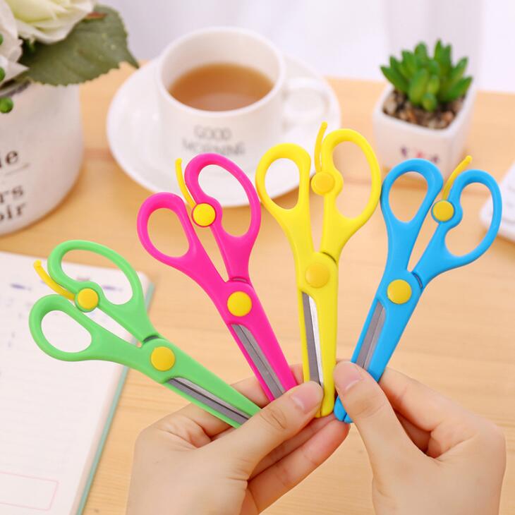 Sharkbang Small KidsHandmade Scissors Students DIY Card Photo Pattern Cutting Scissors School Children Stationery