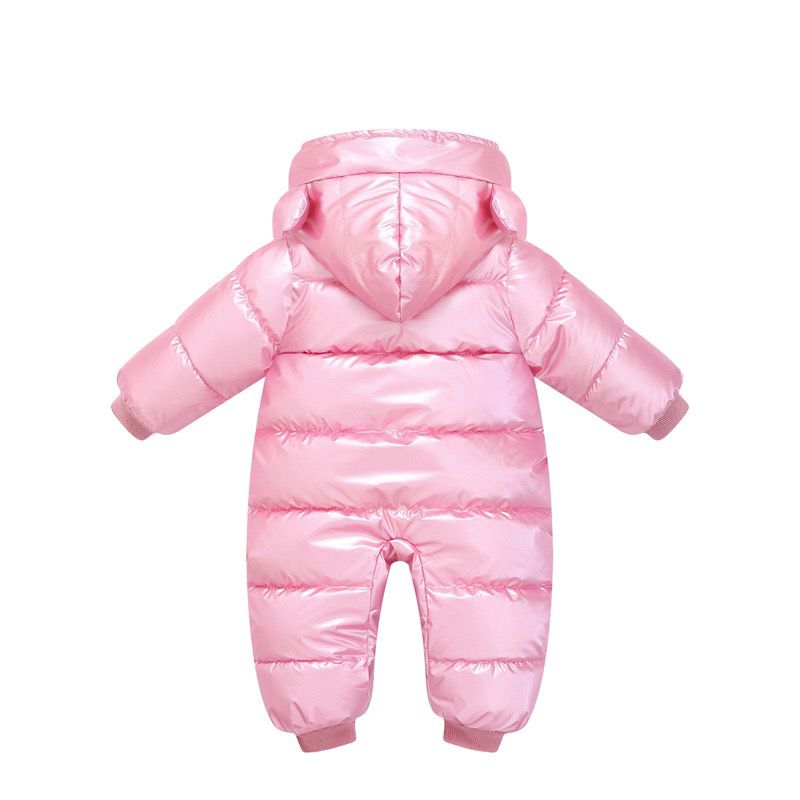 Baby Winter Snowsuit Plus Fluwelen Waterdichte Geen-Wassen Baby Jongen Meisje Jumpsuit Pasgeboren Romper Peuter Overalls Baby Jas Kleding