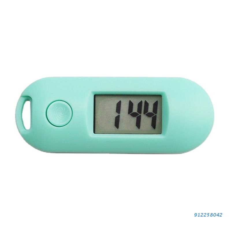 Silent Luminous Mini Portable Digital Electronic Clock Student Exam Study Library Pocket Watch Green Backlight LCD Display: Green