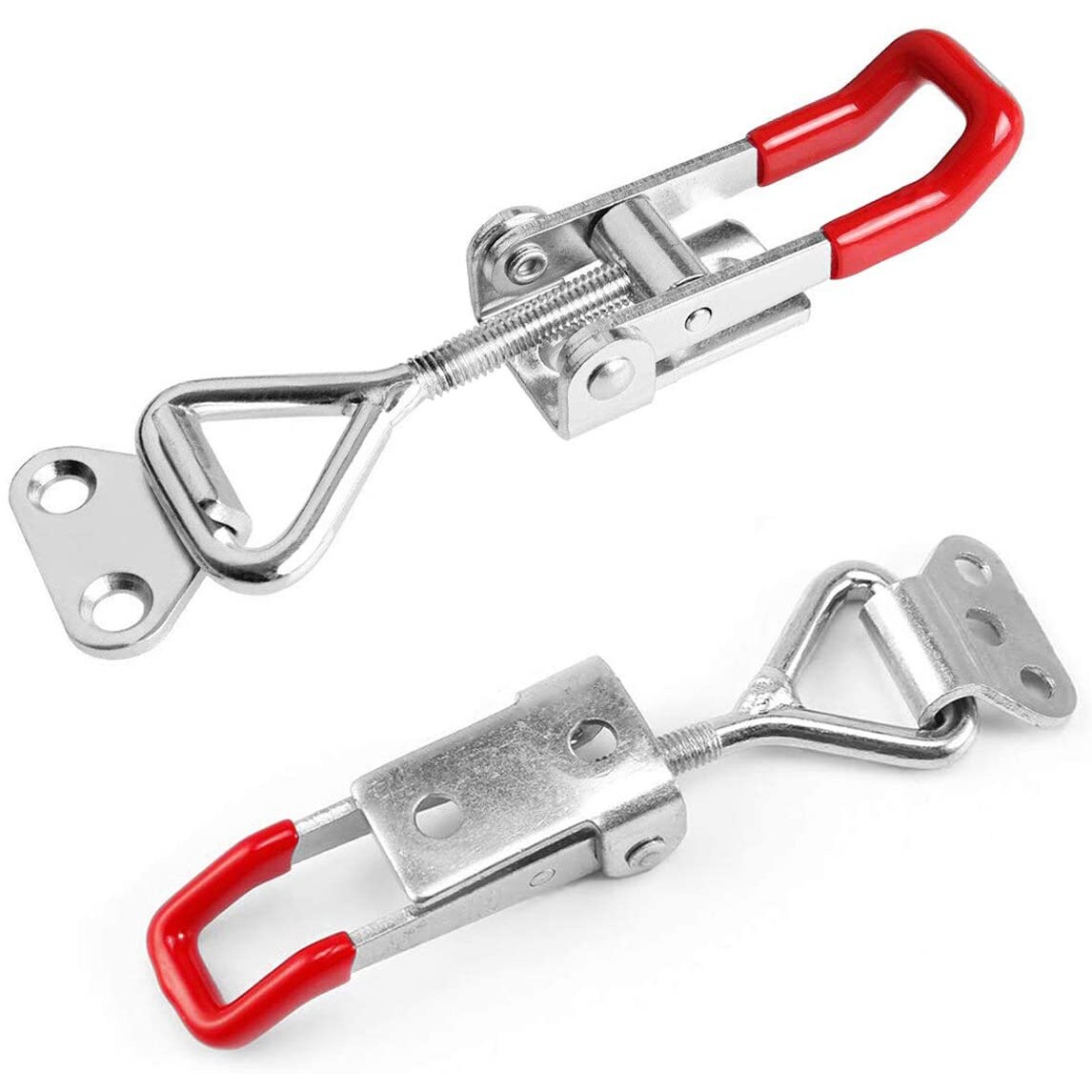 4Pack 550Lbs Adjustable Toggle Clamp GH-4002 Style Toggle Latch Hasp Clamp for Door Quick Release Pull Latch