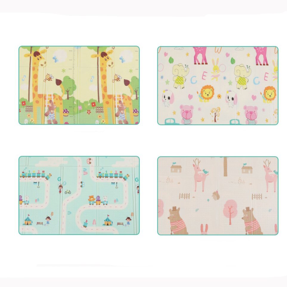 Random pattern Clearance Cartoon Foam Floor Pad Picnic Camping Tent Mat XPe Folding Baby Creeping Mat Padded