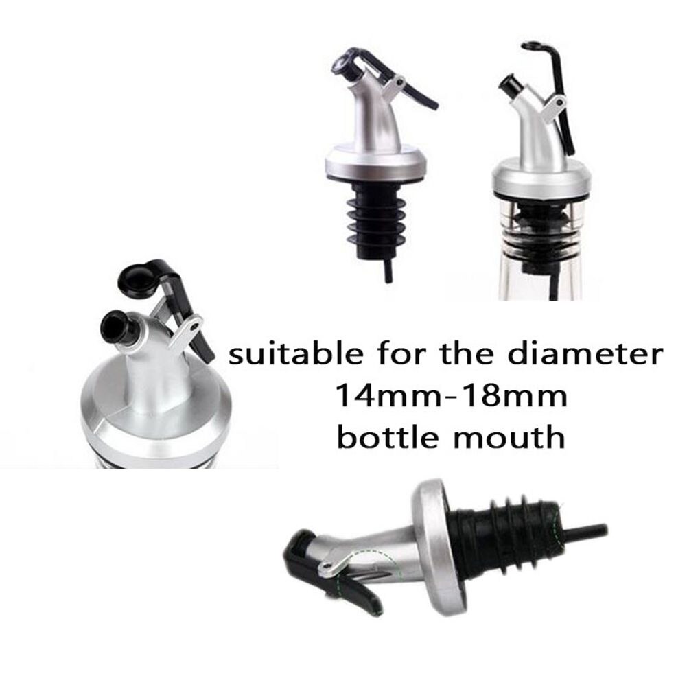 3 stk olivenolje sprøyte sprit dispenser abs låse vin skjenkere snu topp drikke vin propp lekkasjesikker munnstykke kjøkkenverktøy