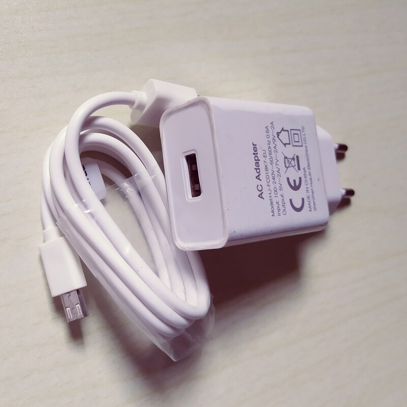 Cargador rápido Original Oukitel 18W adaptador de potencia + Cable micro-usb para K3/K10000 Pro