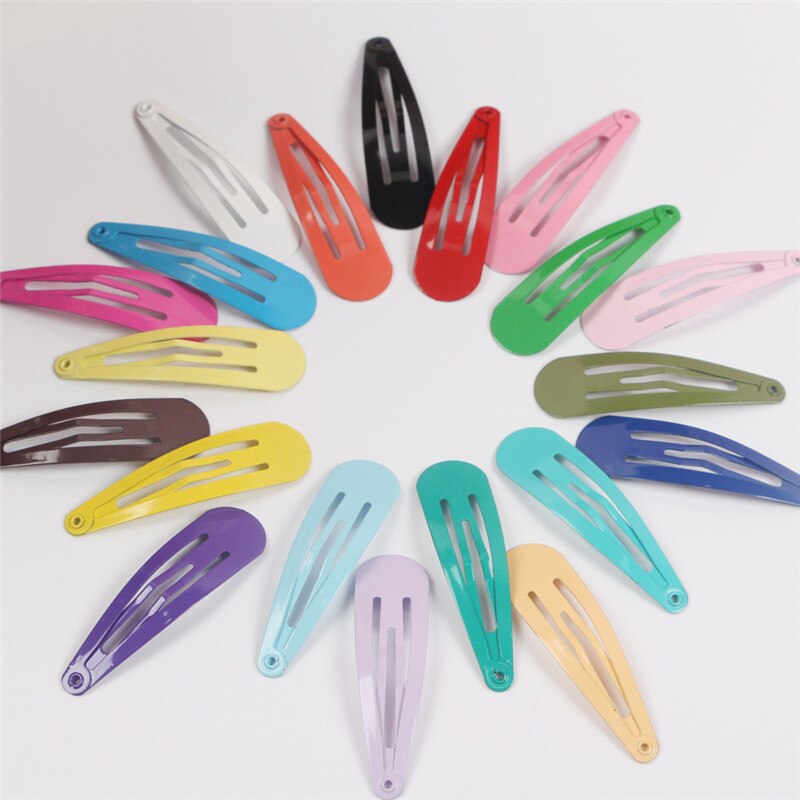 20pcs 5cm Multicolor BB Hairpin Hair Accessories Girls Clip Women black Metal Hair Clip Pin Tool Barrette