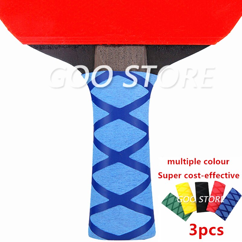 Raquetas de tenis de mesa, cinta con mango de sobregrip, Material Termocontraíble, juego de Ping Pong, empuñaduras de murciélago, accesorios de banda para el sudor, 3 piezas