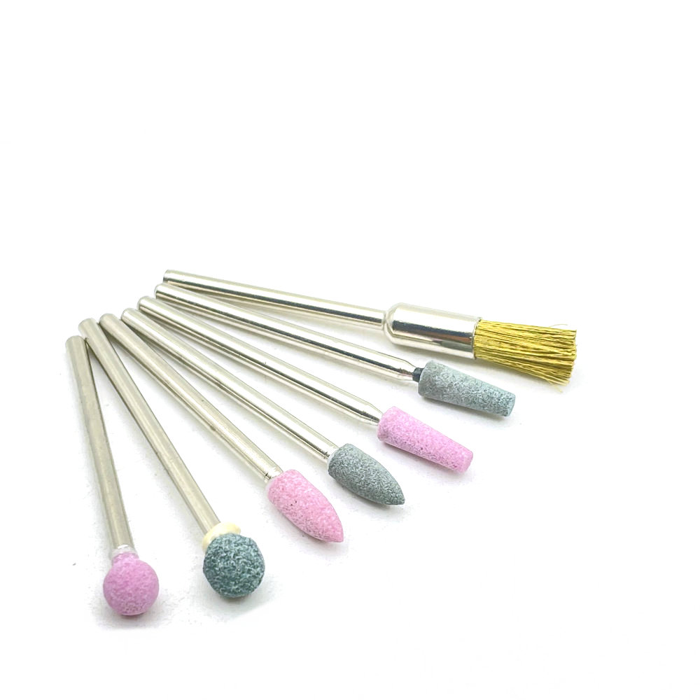 7 stücke Diamant Schleifen Bur Bohrer Sets Dental Schleifen Dental Diamant Polieren Bohrer 2,35mm Shankk: 13