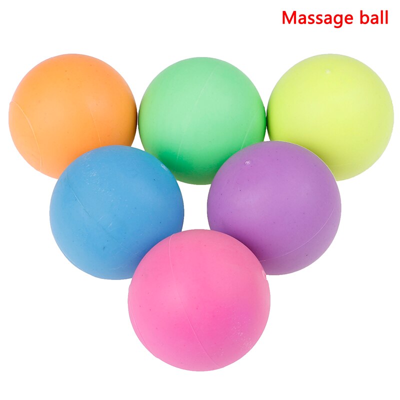 1Pcs Fitness Massage Ball TPE Rubber Hockey Lacrosse Ball 63mm Trigger Point Relaxation Self Massage