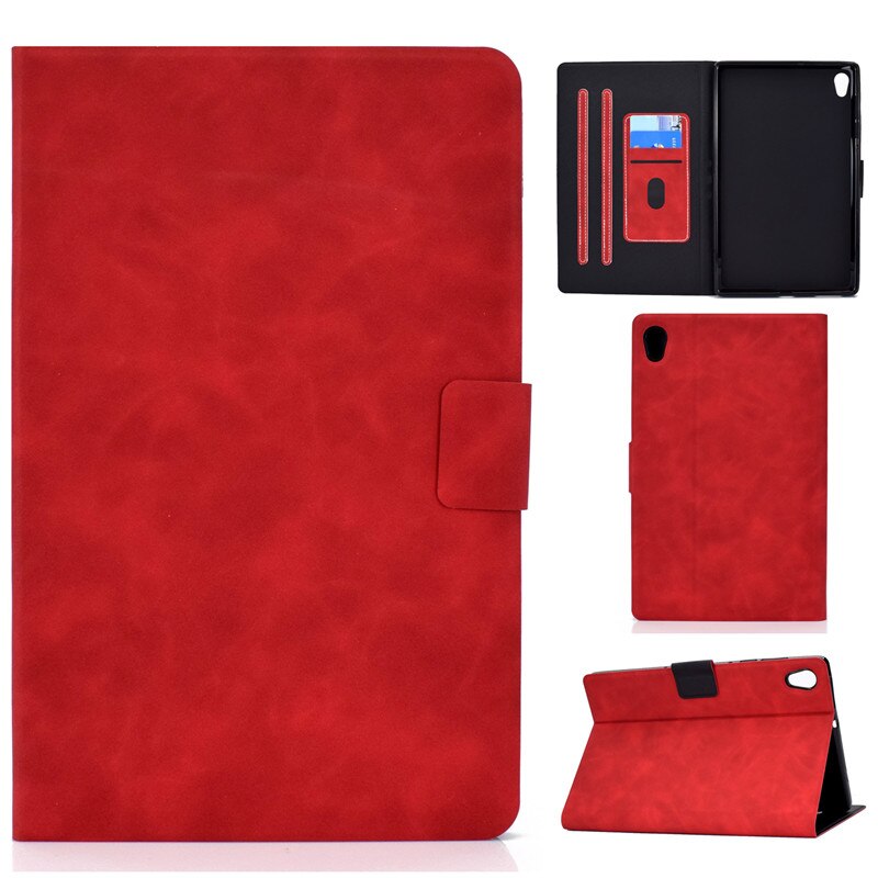 Voor Lenovo Tab M10 Hd (2nd Gen) tb X306X Tb X306F X306 10.1 Case Business Coque Voor Lenovo Tab M10 Hd Gen 2 2nd Tablet Cover Pen: Red