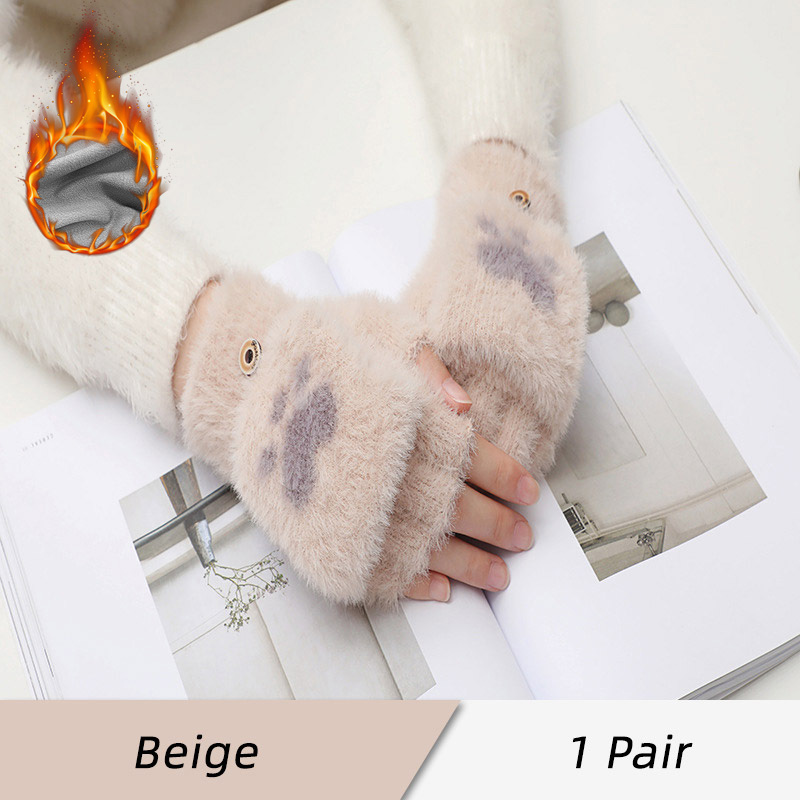 Neue handgemachte Halloween Stirnband Sets Cosplay Zubehör Katze Klaue Handschuhe Ohr Stirnband Maskerade Party Foto Requisiten: Rosa