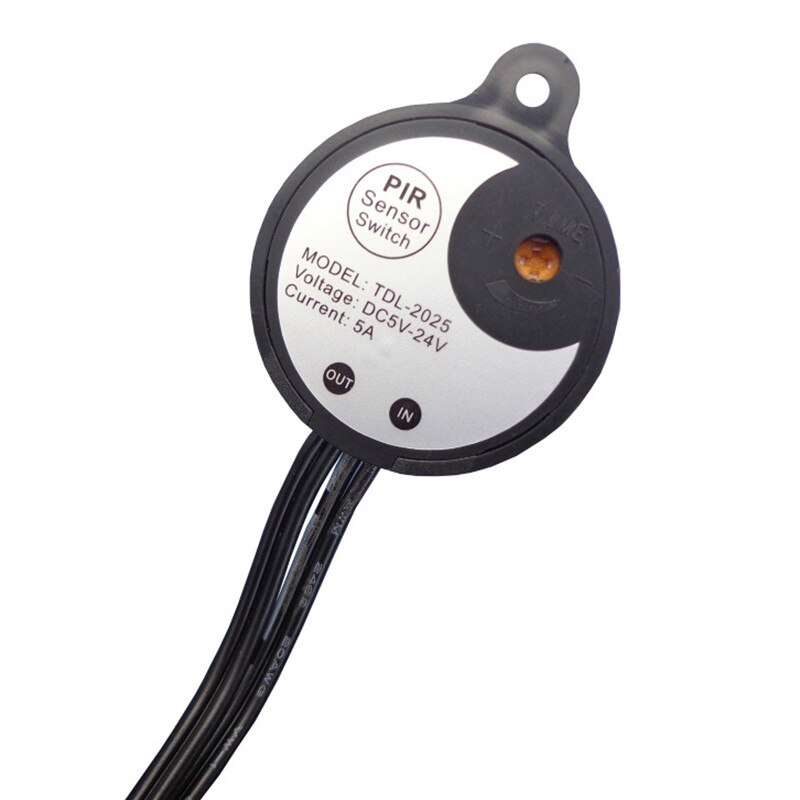 DC5V-24V 12V 5A Sensor PIR Switch Infrared Motion Detector Sensor Controller for LED Strip Light with DC Connector