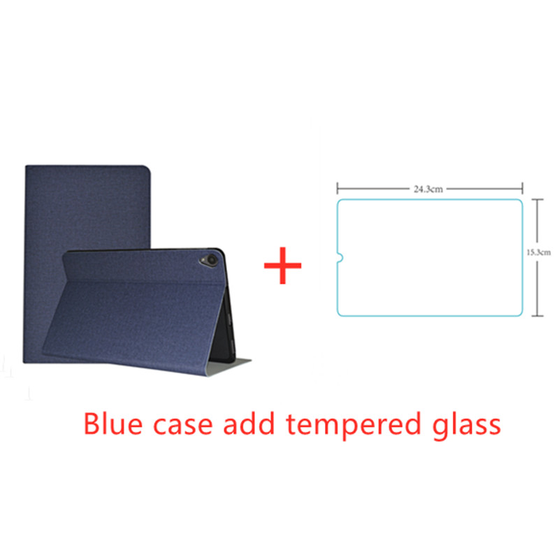 Étui de protection pour tablette PC ALLDOCUBE Kpad 10.4 pouces, étui de protection pour ALLDOCUBE Kpad + gratuits: Blue case add glass