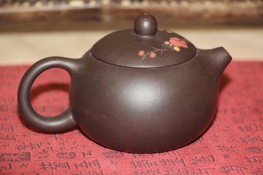 Chinese theeset yi xing paarse klei thee theepot mini yixing theepot voor puer thee xi shi ongeveer 140ml