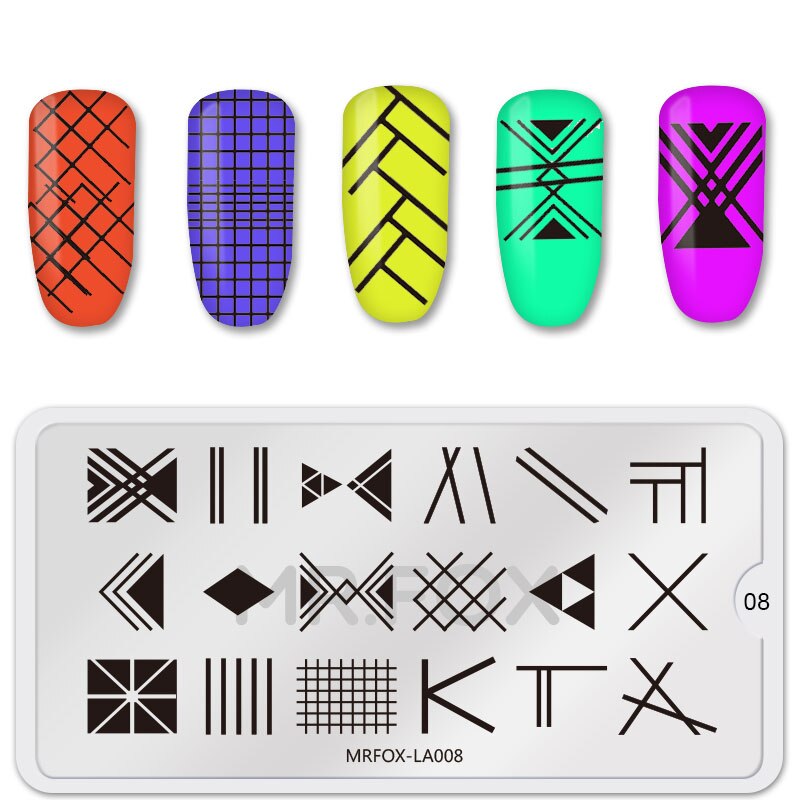 Pochoirs de manucure assiettes à ongles, en acier inoxydable à la couleur de la manucure Image de bricolage imprimante d'image modèles de plaques de marquage à ongles de 6.5*12.5CM