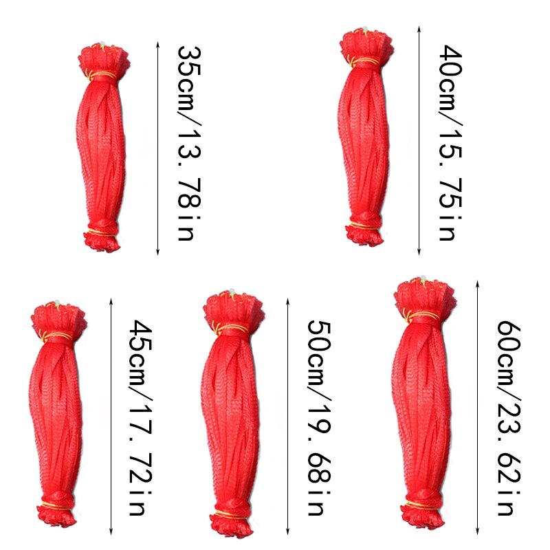 100Pcs Plastic Nylon Mesh Net Bags for Vegetable Fruit Egg Toys Food Storage Packaging Organizer Gardening Network