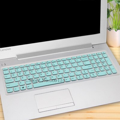 Til lenovo ideapad 300 17 300-17 700 700-15 700-17 500s-15 idé pad 700-15 isk 15.6 tommer silikone tastatur cover beskytter hud: Himmelblå
