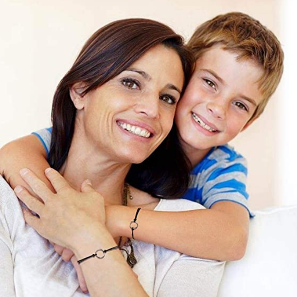 2 Pcs Pinky Promise Bracelets Friendship Couple Distance Matching Bracelet for Best Friend Teen Jewelry