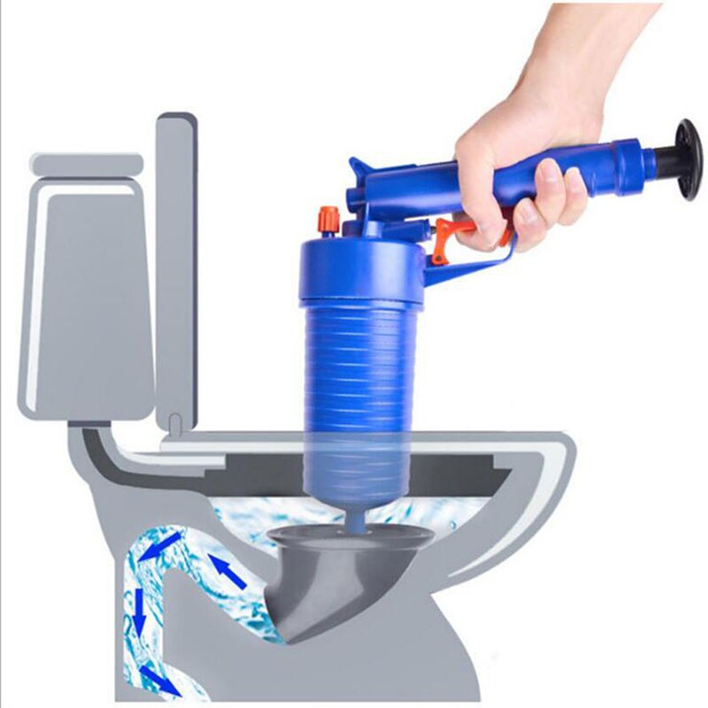 Wc Baggeren Riool Tool Shot Door Wc Pijp Verstopping Haar Zuig Haar Cleaner Air Druk Ontstopper Riool Reiniging
