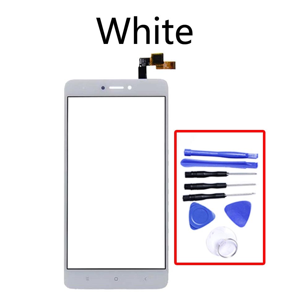 5.5 "Voor Xiaomi Redmi note 4X Touch Screen Panel Sensor Lcd-scherm Glas Lens Panel Touchscreen Digitizer Voor Redmi note4X: White-With tool