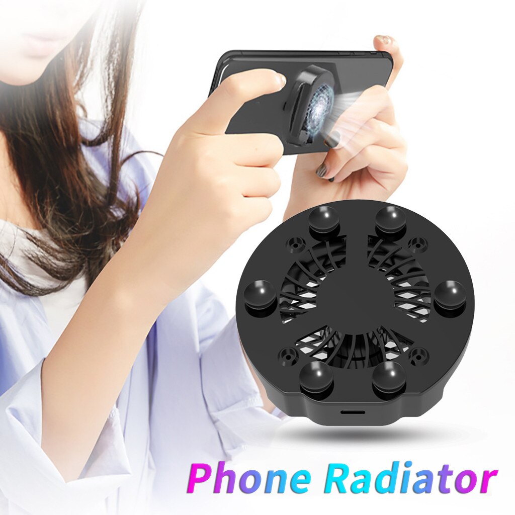 Mobile phone fan game Cool down Portable Cell Phone Cooling Fan with Stand for Android iOS Mobile Radiator 25g3