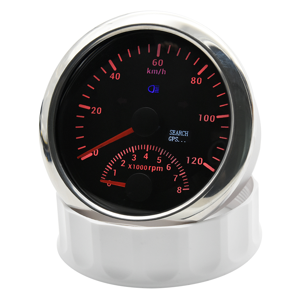 Waterproof Digital GPS Speedometer 85MM Boat Car Speed Meter Gauge 120KMH 200KMH 120MPH 200MPH Tachometer Gauge RPM Sensor 9-32V