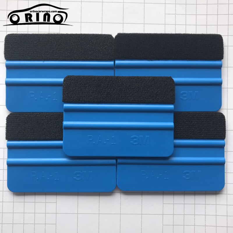 Flexible Soft Blue Felt Squeegee Vinyl Film Wrap Tool Fabric Scraper Tinting Tools Window Glass Wash Auto Car Cleaning Tools