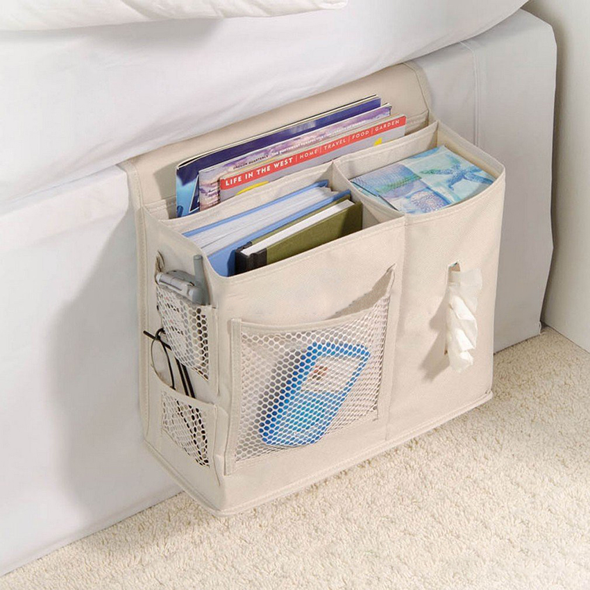 sofa/seng sengetøy oppbevaringspose magasiner/bøker/avis/fjernkontroll/telefon/vev beholder holder netting hengende poser