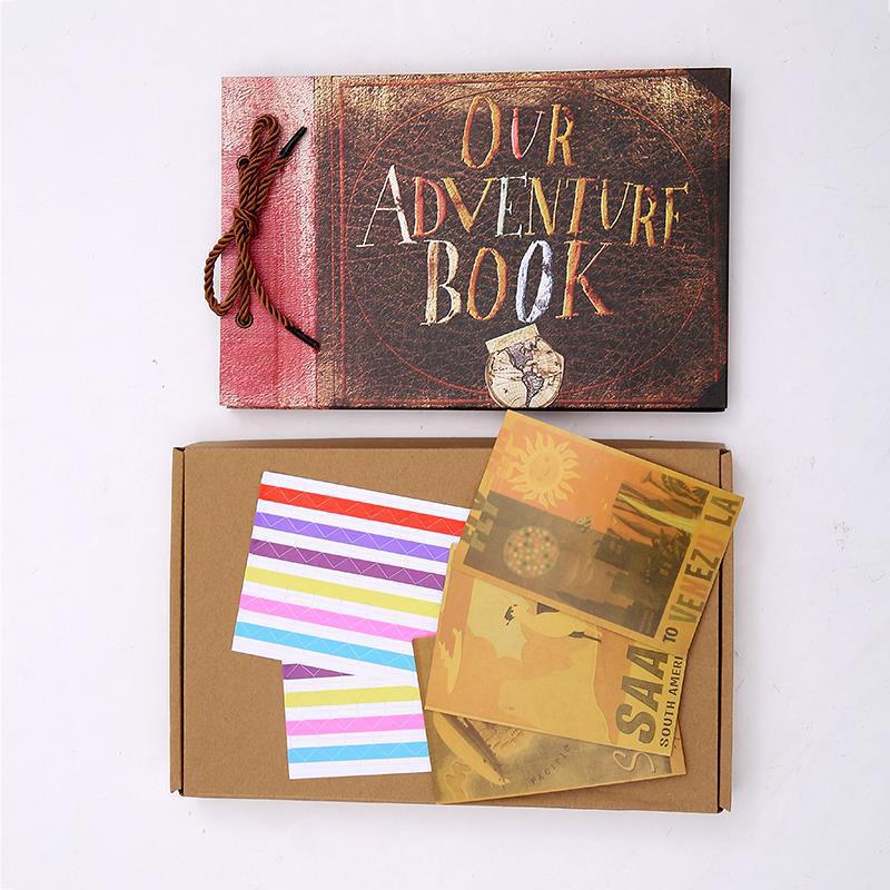 40 Sheets Photo Album Scrapbooking Memory Book Paper Wedding Blank Kraft Scrapbook Home Decor: Retro version