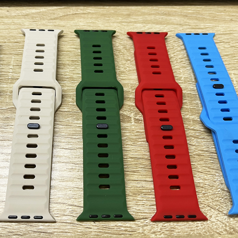 Siliconen Band Voor Apple Horlogeband 49Mm 44Mm 45Mm 40Mm 41Mm 49 Sport Correa Horlogeband Iwatch Serises 8 7 6 5 Se Ultra