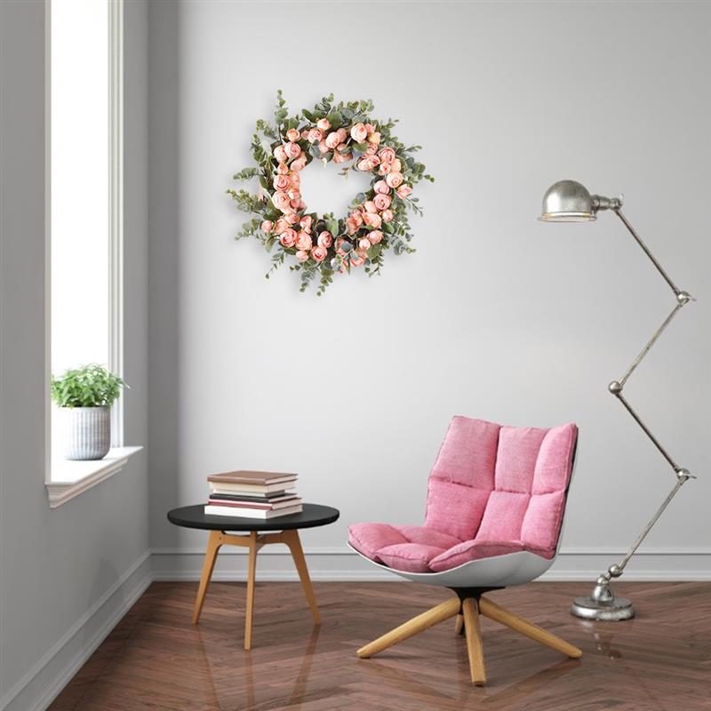 13.78in Künstliche Kranz Lebensechte die Seide Blume Kranz Hängen Kranz Für Hochzeit 35cm Tür Kranz Hause Dekoration Liefert