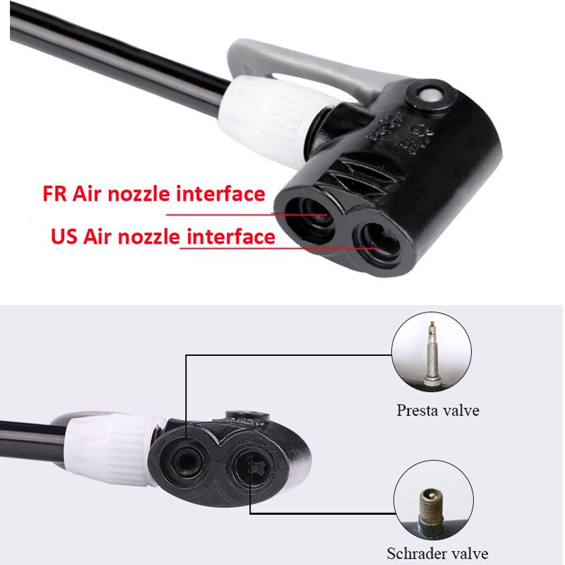 Portable Bicycle Pump 120 PSI High Pressure Cycling Mini Pump Inflator Hand Air Pump Bike Pump Bicycle Accesories