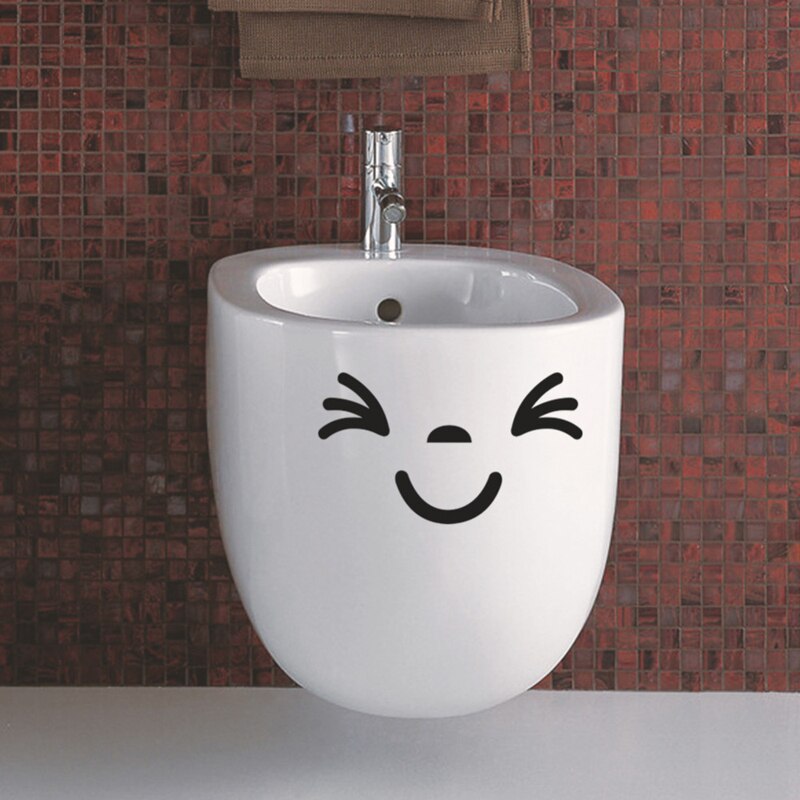 Autocollants muraux en vinyle, signe d'entrée des toilettes, décoration de la maison, motif , autocollant Mural amusant, Art Mural en vinyle: Style C