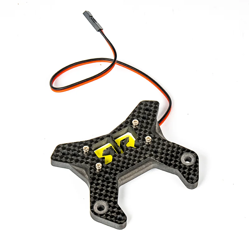 LED Simulatie Koolstofvezel Koplampen voor 1/8 ARRMA TYPHON 6S V4 V5 TLR TUNED 4X4 BUGGY Auto