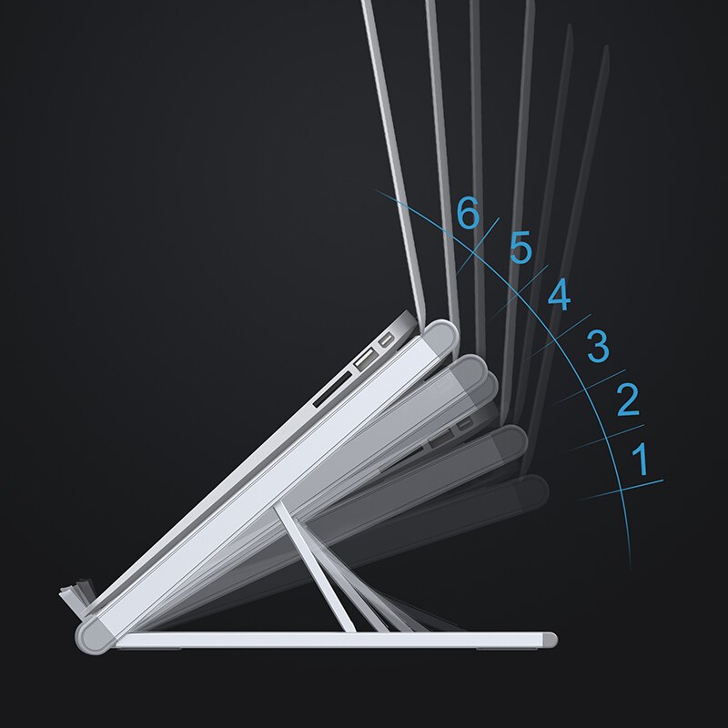 Soporte portátil ajustable para Notebook, soporte para ordenador portátil de aleación de aluminio para Macbook Air Pro Laptopstandaard