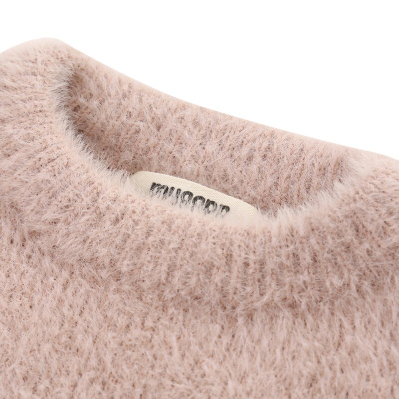 Baby Meisjes Truien Winter Slijtage Stijl Imitatie Nerts Jas Trui Baby Warm Jas Kinderen Truien