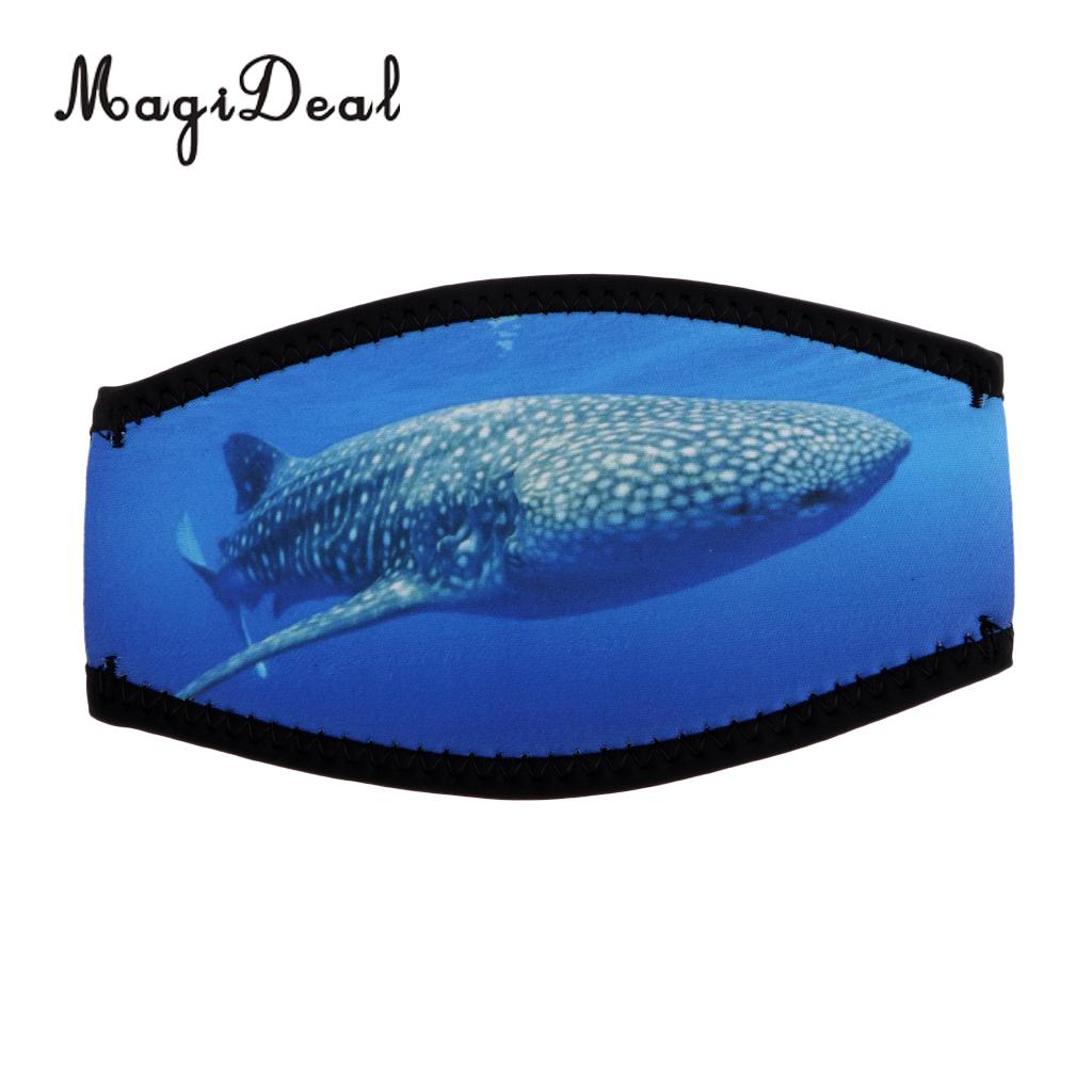 Soft Neoprene Scuba Dive Snorkeling Swimming Surfing Mask Strap Cover Wrapper Replacement Diving Snorkeling Gear Whale Pattern