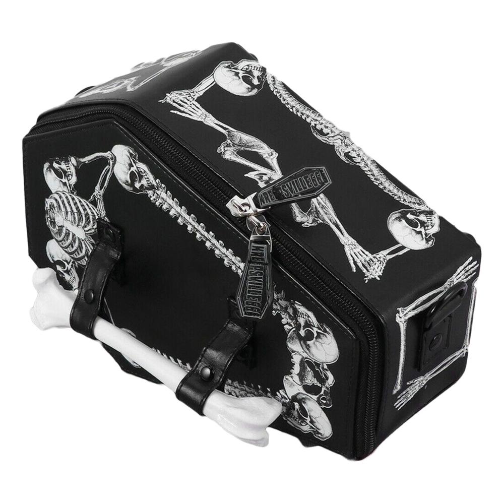 Vampyr kiste pung kiste gotisk punk håndtaske halloween skuldertaske dame crossbody taske til fødselsdag