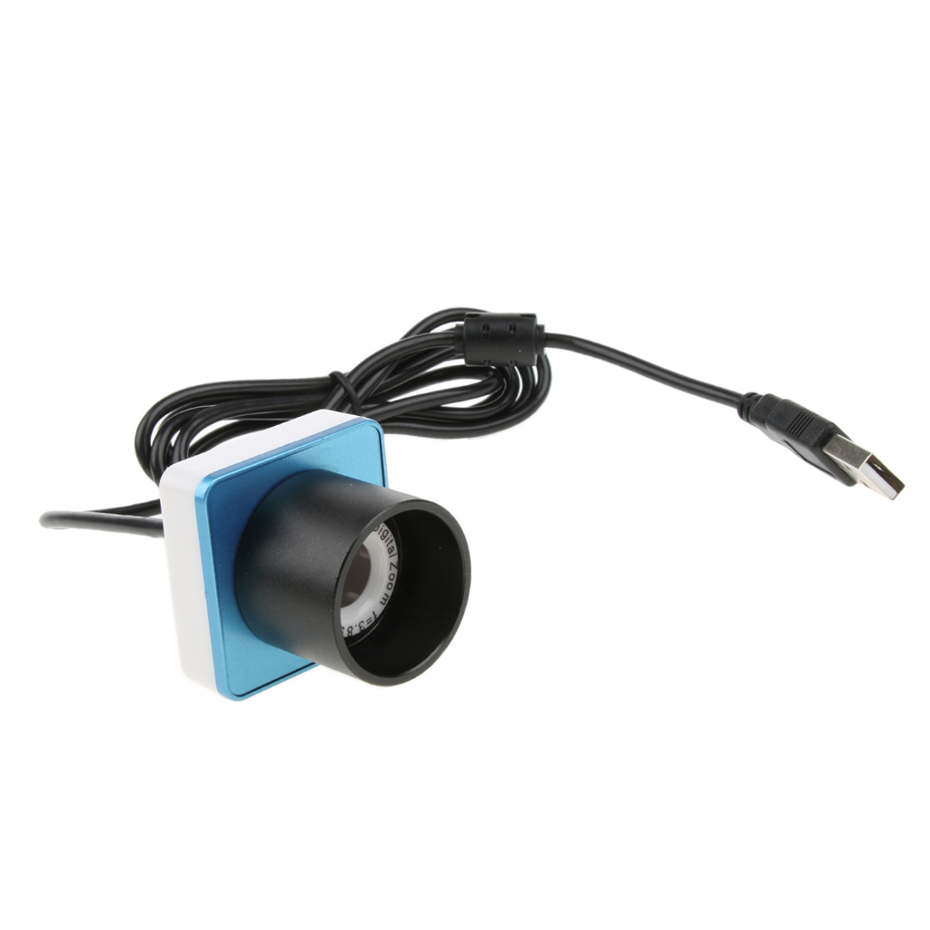 Usb 0.3mp teleskop mikroskop elektronisk okular digitalkamera 1.25 tum /31.7mm ( svart+blå)