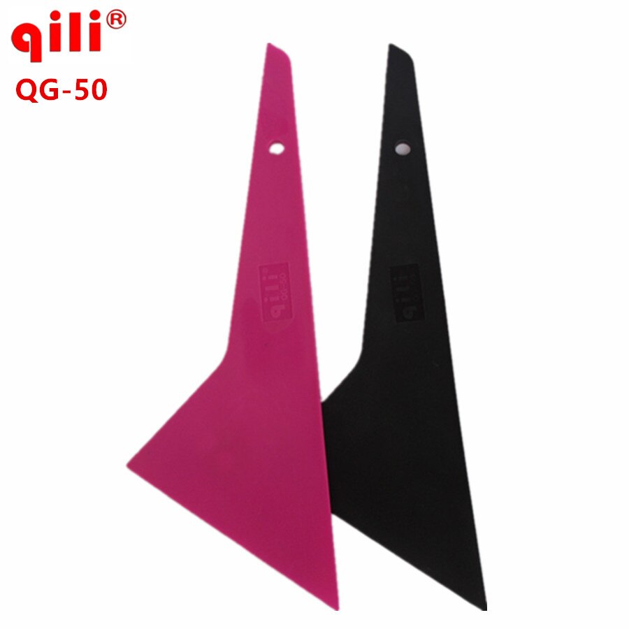 Qili qg -50 skrå mund plast trekantet skraber værktøj gummiskraber bil film værktøj bil mærkat værktøj film skraber bil tilbehør