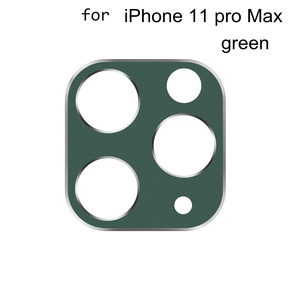 Volle Abdeckung Kamera Objektiv Metall Ring Protector für iPhone 11 Pro/11 Pro/11 Zurück Kamera Objektiv Schutzhülle fall telefon zurück protector: green 11 pro max