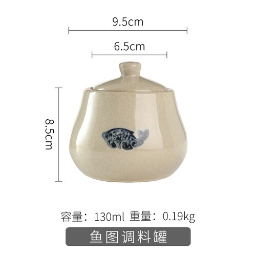 Vintage Kruiden Pot Set Spice Jars Azijn Fles Huishouden Keukengerei Porselein Mini Zout En Peper Shakers: D