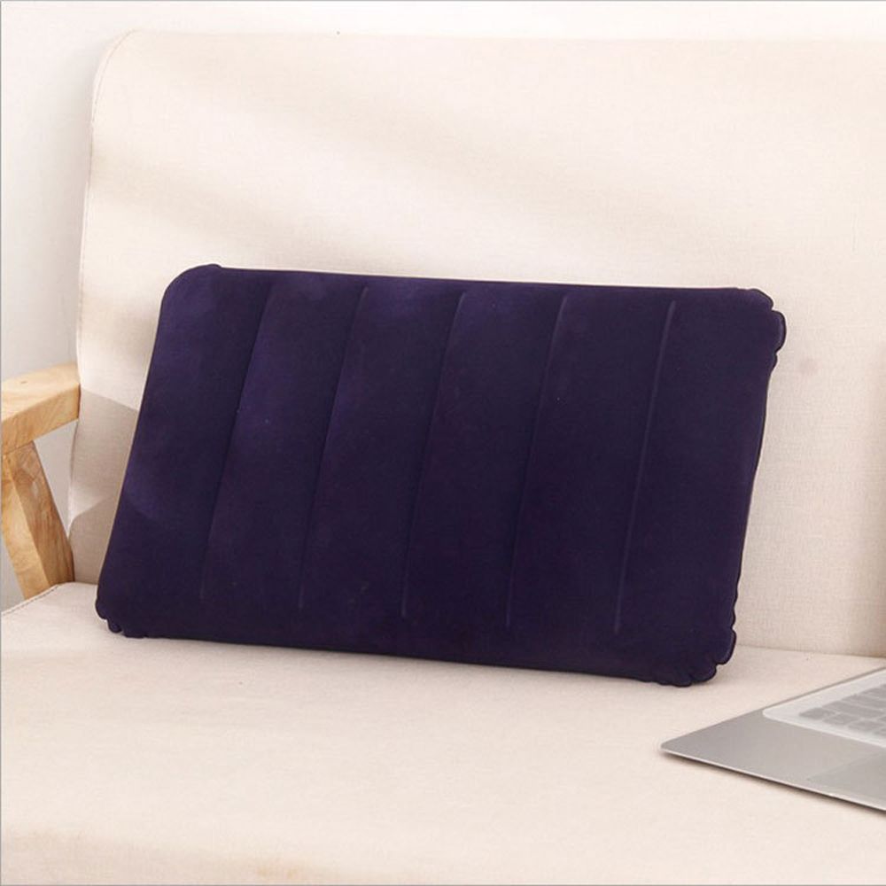 Draagbare Ultralight Opblaasbare Pvc Stroomden Air Kussen Slaap Kussen Reizen Slaapkamer Wandelen Strand Auto Vliegtuig Hoofd Rest Ondersteuning
