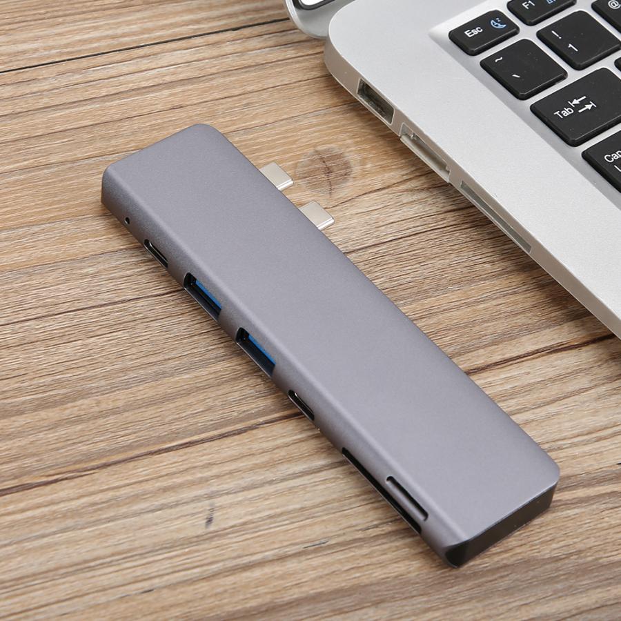 rfid reader 7-in-2 USB-C Hub 2 USB3.0 PD Charging USB C/F TF Memory Card Reader Adapter PD Charging Hub