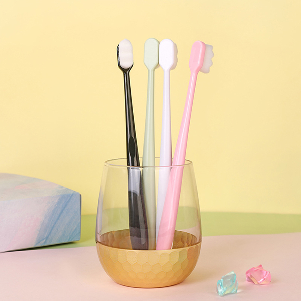 4pcs Pro Super Soft Toothbrush Nano Toothbrush Tooth Brush Whitening Adults Portable Travel Toothbrush With Box Oral Care Tool