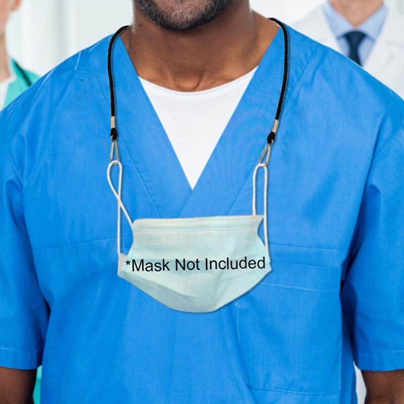 5Pcs Draagbare Verstelbare Lengte Lanyard Protector Oor Protector Lanyard Verminderen Oor Druk Lanyard Extender Comfortabele Nek