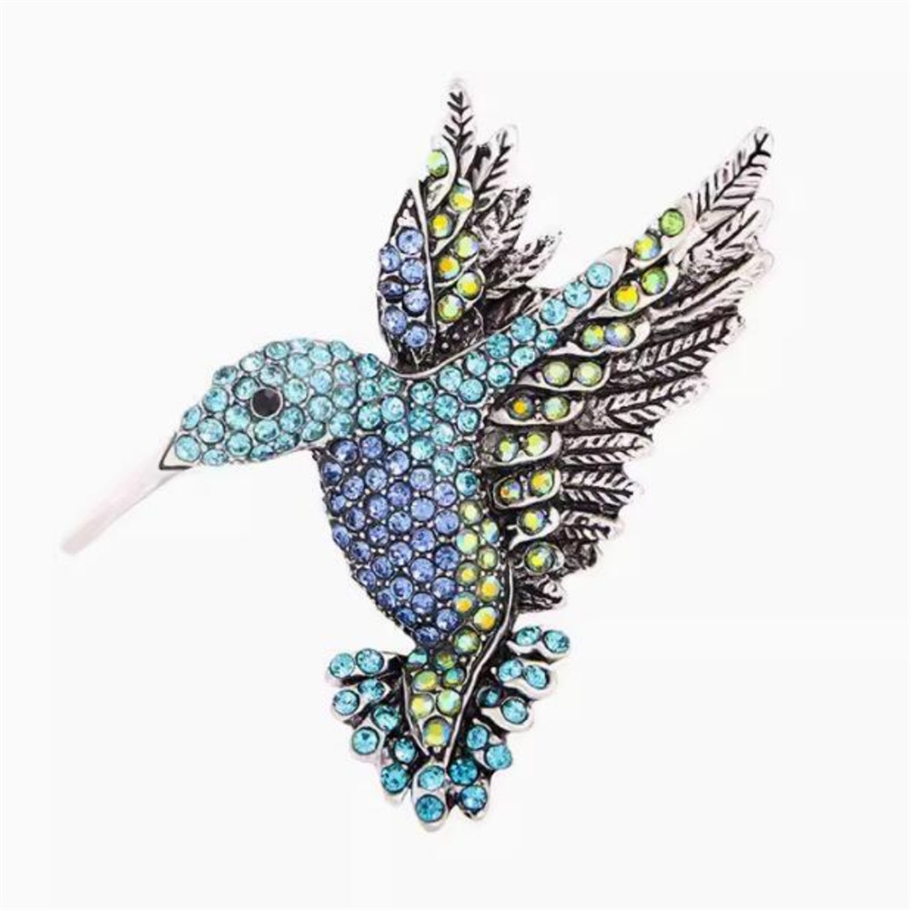 Luxury Crystal Phoenix Bird Brooch Women Men Pins Colorful Animal Brooches Clothing Accessories Party Coat Scarf Jewelry