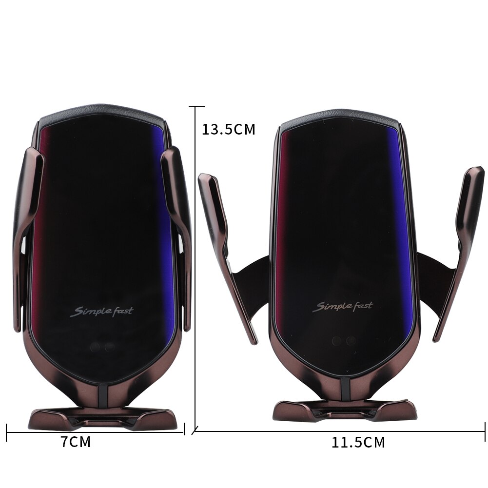 FLOVEME R2 supporto per telefono cellulare con sensore a infrarossi intelligente per iPhone 12 11 Xiaomi 10W QI staffa di montaggio per presa d&#39;aria per caricabatterie Wireless