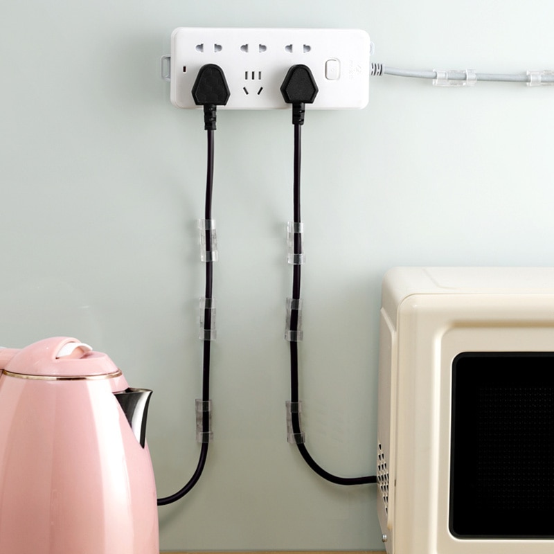 Fijador de enchufe sin perforaciones, adhesivo de pared para organizar tu hogar, cables, fijar enchufes y regletas, soporte