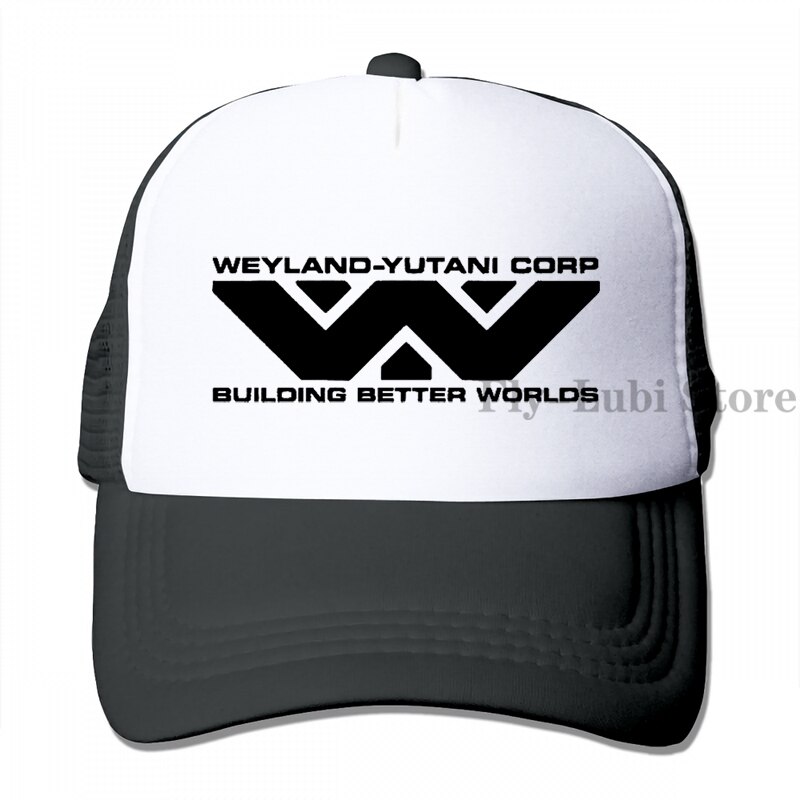 Alien Aliens Weyland Yutani Corp Alien Weyland Yutani Corp Baseball cap men women Trucker Hats adjustable cap: 3-Black